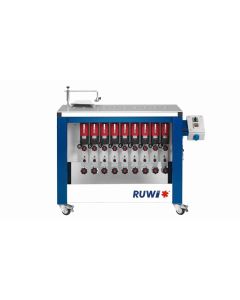 RUWI Type L basis 9 Onderfreesmachine met 9 aandrijving, tafel 1070 x 500 met transportwielen